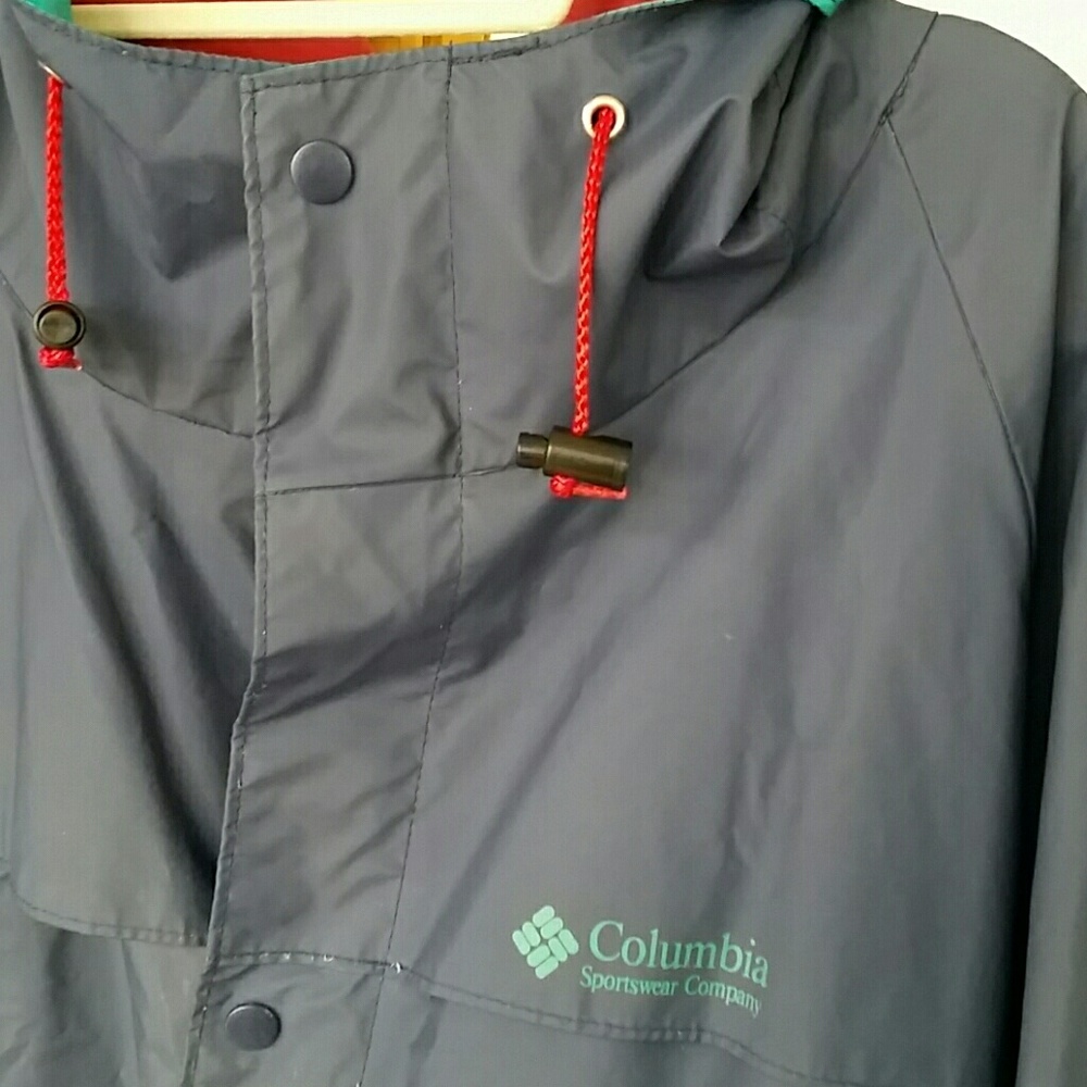 Columbia waterproof Raincoat blue. - Picture 8 of 8